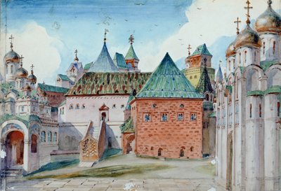 Stage design for Modest Mussorgsky